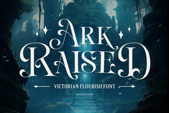 Ark Raised Font